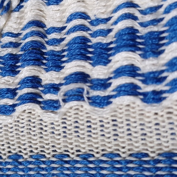 Tory Burch Gwen Fringe Trim Linen Tunic sz XS - Picture 8 of 9